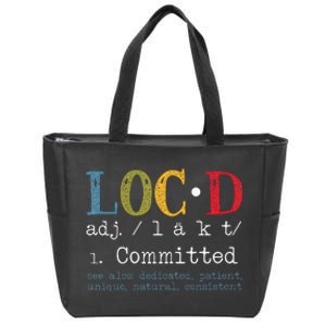 Womens Locd Definition For A Loc Lifestyle Dreadlocs Black Women Zip Tote Bag