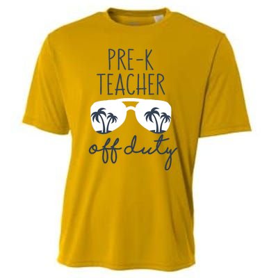 Wo Last Day of School for Teacher Wo PreK Teacher Off Duty Cooling Performance Crew T-Shirt