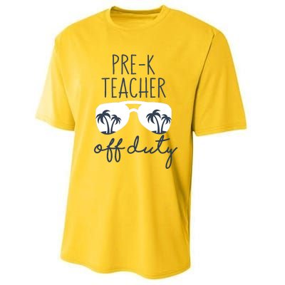 Wo Last Day of School for Teacher Wo PreK Teacher Off Duty Performance Sprint T-Shirt