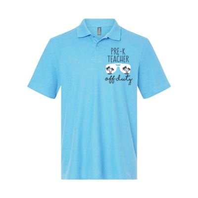 Wo Last Day of School for Teacher Wo PreK Teacher Off Duty Softstyle Adult Sport Polo