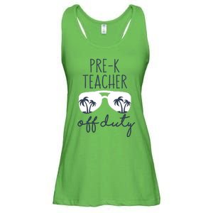 Wo Last Day of School for Teacher Wo PreK Teacher Off Duty Ladies Essential Flowy Tank