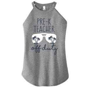 Wo Last Day of School for Teacher Wo PreK Teacher Off Duty Women's Perfect Tri Rocker Tank