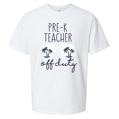 Wo Last Day of School for Teacher Wo PreK Teacher Off Duty Sueded Cloud Jersey T-Shirt