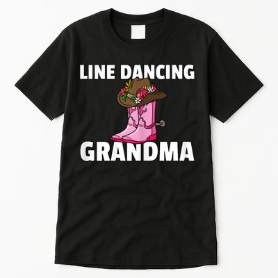 Womens Line Dance Grandma Country Music Dancing Dancer Tall T-Shirt