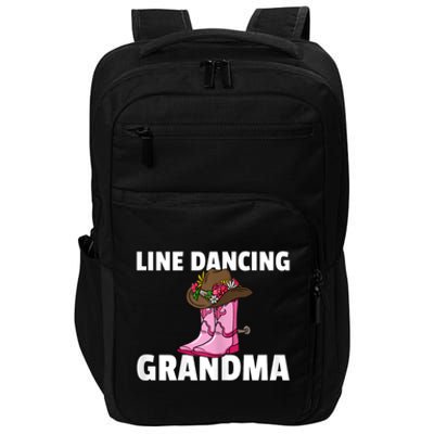 Womens Line Dance Grandma Country Music Dancing Dancer Impact Tech Backpack