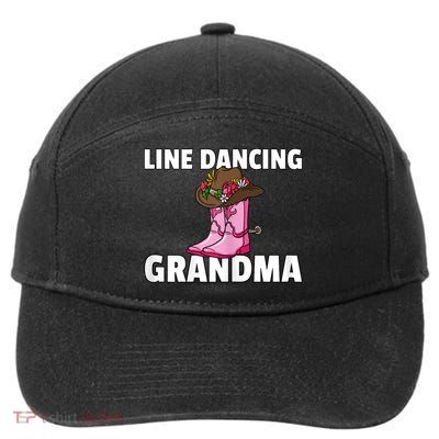 Womens Line Dance Grandma Country Music Dancing Dancer 7-Panel Snapback Hat