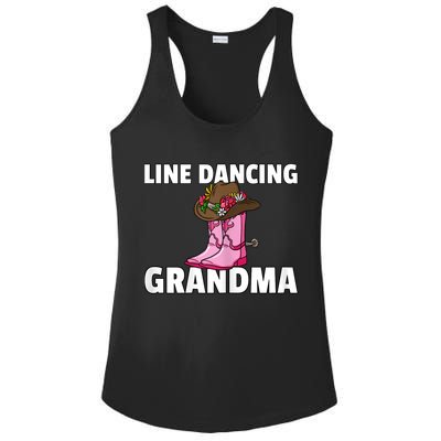 Womens Line Dance Grandma Country Music Dancing Dancer Ladies PosiCharge Competitor Racerback Tank