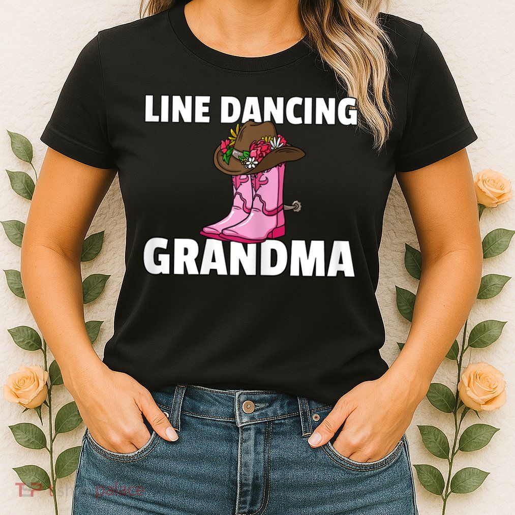 Womens Line Dance Grandma Country Music Dancing Dancer Womens T-Shirt