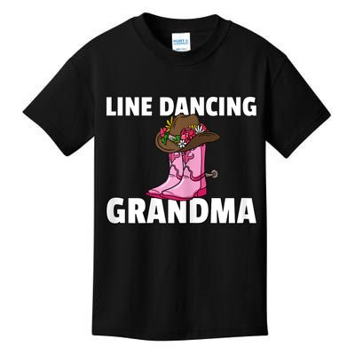 Womens Line Dance Grandma Country Music Dancing Dancer Kids T-Shirt