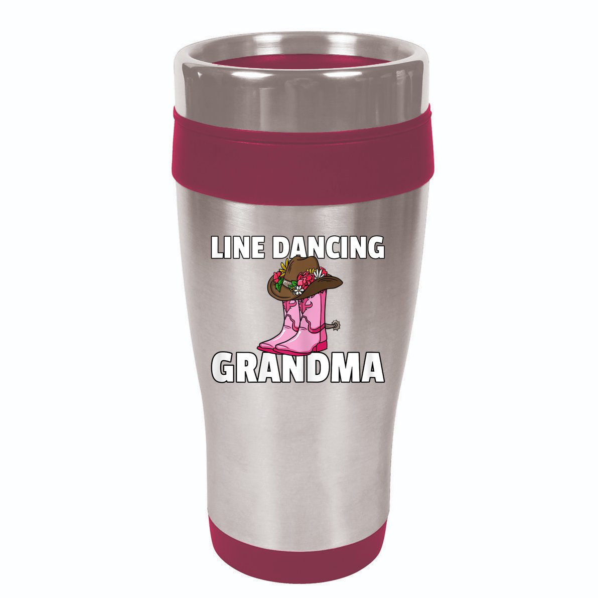Womens Line Dance Grandma Country Music Dancing Dancer 16oz Travel Tumbler