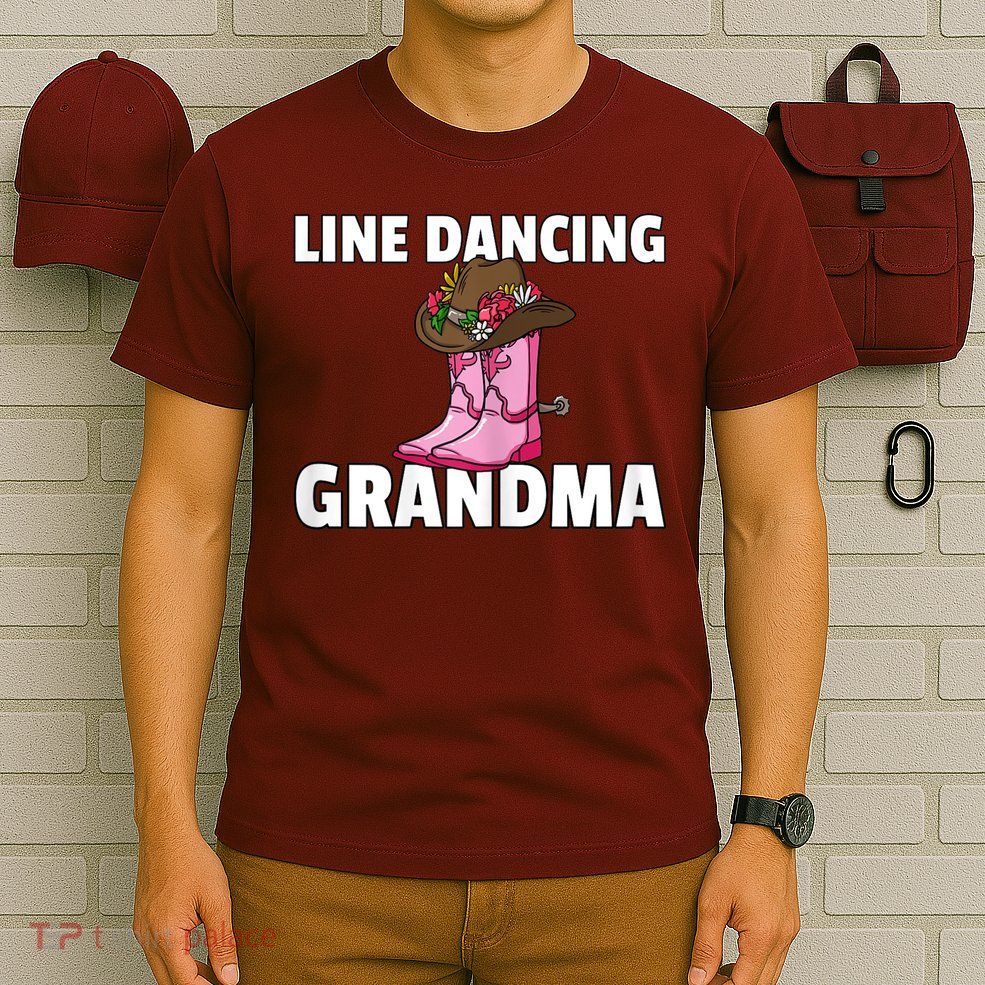 Womens Line Dance Grandma Country Music Dancing Dancer T-Shirt