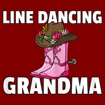 Womens Line Dance Grandma Country Music Dancing Dancer T-Shirt