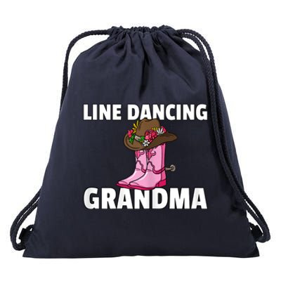 Womens Line Dance Grandma Country Music Dancing Dancer Drawstring Bag