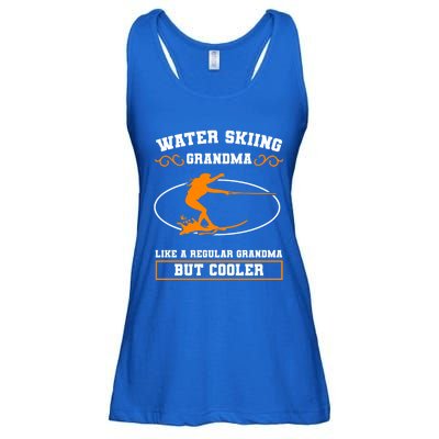 Wave Lover Extreme Sports Water Skiing Grandma Cute Gift Ladies Essential Flowy Tank