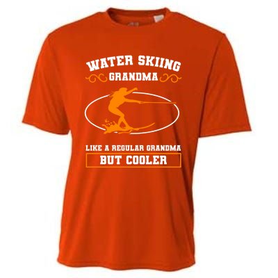 Wave Lover Extreme Sports Water Skiing Grandma Cool Gift Cooling Performance Crew T-Shirt