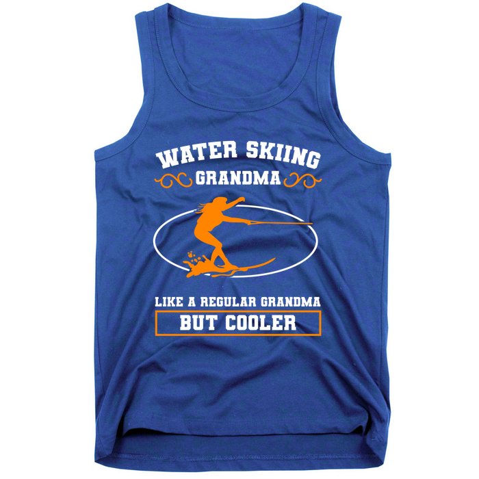 Wave Lover Extreme Sports Water Skiing Grandma Cool Gift Tank Top