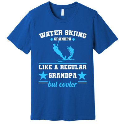 Wave Lover Extreme Sports Athletes Water Skiing Grandpa Gift Premium T-Shirt