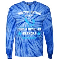 Wave Lover Extreme Sports Athletes Water Skiing Grandpa Gift Tie-Dye Long Sleeve Shirt