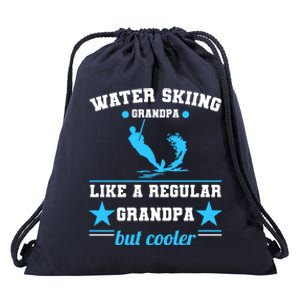 Wave Lover Extreme Sports Athletes Water Skiing Grandpa Gift Drawstring Bag