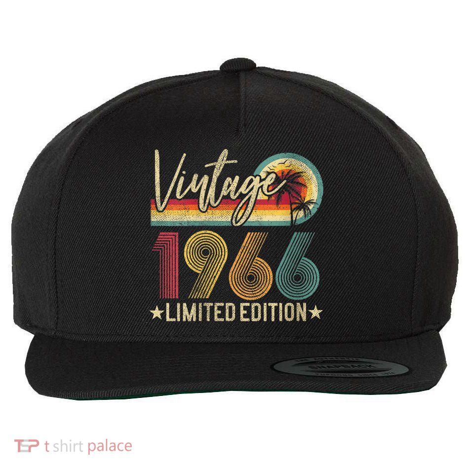 Wo Limited Edition 1966 57th Birthday Present Gift 57 Years Old Vintage Wool Snapback Cap