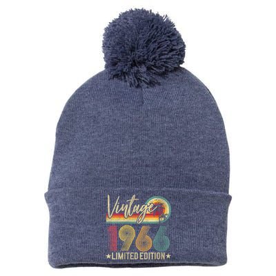 Wo Limited Edition 1966 57th Birthday Present Gift 57 Years Old Vintage Pom Pom 12in Knit Beanie