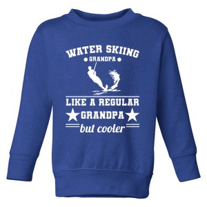 Wave Lover Extreme Sports Athletes Water Skiing Grandpa Gift Toddler Sweatshirt