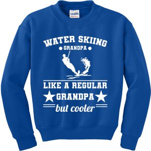 Wave Lover Extreme Sports Athletes Water Skiing Grandpa Gift Kids Sweatshirt