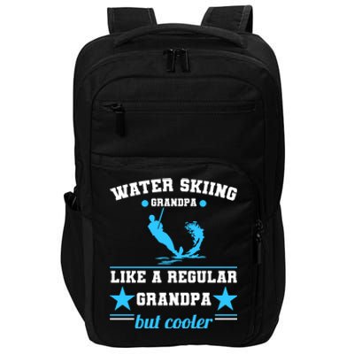 Wave Lover Extreme Sports Athletes Water Skiing Grandpa Gift Impact Tech Backpack