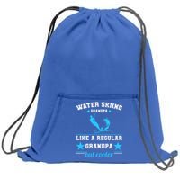 Wave Lover Extreme Sports Athletes Water Skiing Grandpa Gift Sweatshirt Cinch Pack Bag