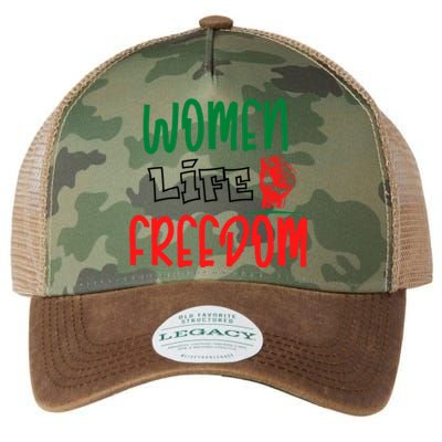 Wo Life Freedom Gift Legacy Tie Dye Trucker Hat