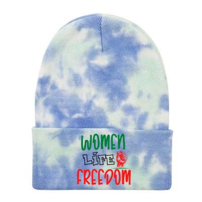 Wo Life Freedom Gift Tie Dye 12in Knit Beanie