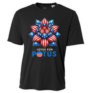 Wo Lotus For Potus Kamala Harris 2024 President Cooling Performance Crew T-Shirt