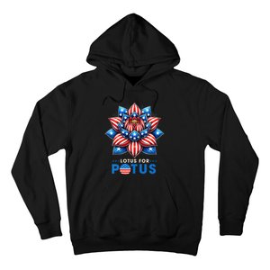 Wo Lotus For Potus Kamala Harris 2024 President Hoodie