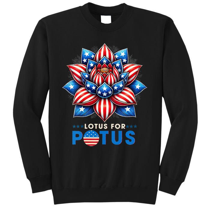 Wo Lotus For Potus Kamala Harris 2024 President Sweatshirt