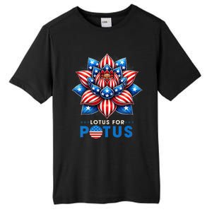 Wo Lotus For Potus Kamala Harris 2024 President Tall Fusion ChromaSoft Performance T-Shirt