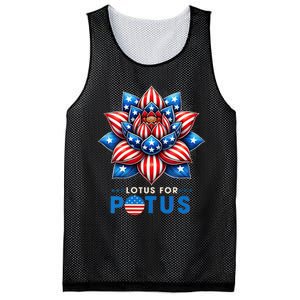 Wo Lotus For Potus Kamala Harris 2024 President Mesh Reversible Basketball Jersey Tank