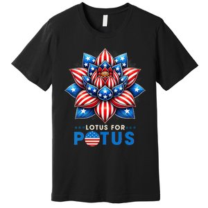 Wo Lotus For Potus Kamala Harris 2024 President Premium T-Shirt