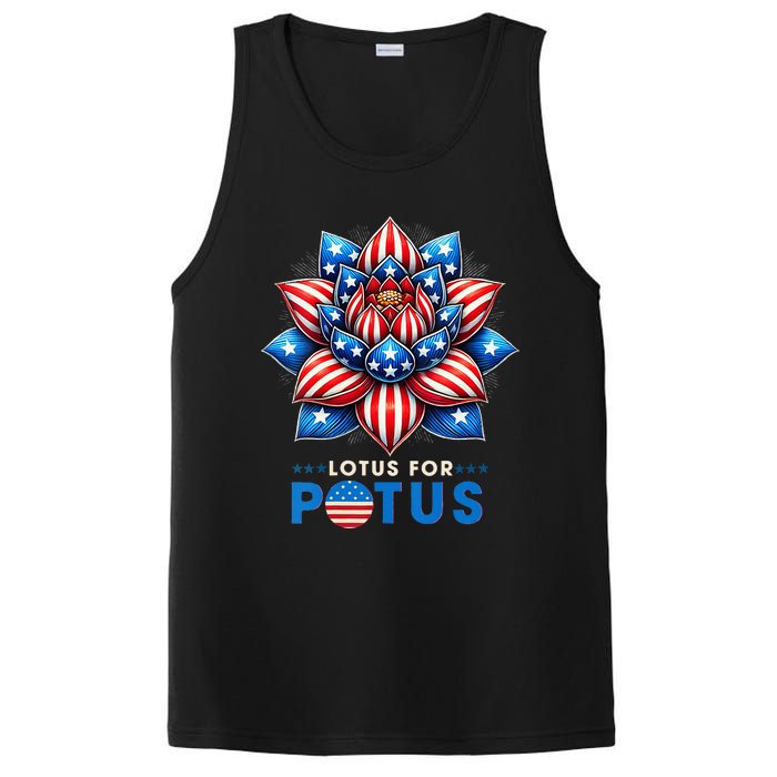 Wo Lotus For Potus Kamala Harris 2024 President PosiCharge Competitor Tank