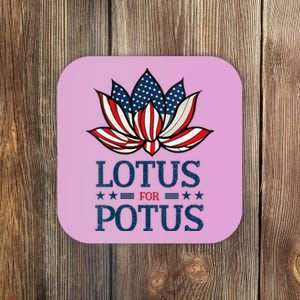 Wo Lotus For Potus Kamala Harris Us Election 2024 Coaster