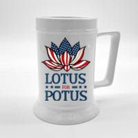 Wo Lotus For Potus Kamala Harris Us Election 2024 Beer Stein