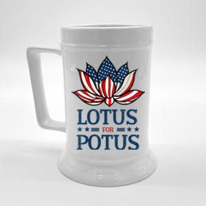 Wo Lotus For Potus Kamala Harris Us Election 2024 Beer Stein