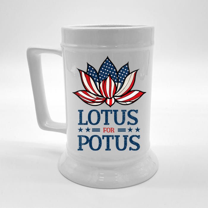 Wo Lotus For Potus Kamala Harris Us Election 2024 Beer Stein