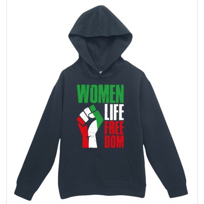 Wo Life Freedom Vintage Iranian Distressed Free Iran Funny Gift Urban Pullover Hoodie