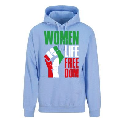 Wo Life Freedom Vintage Iranian Distressed Free Iran Funny Gift Unisex Surf Hoodie