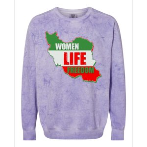 Women Life Freedom Women Of Iran #Mahsa Amini Colorblast Crewneck Sweatshirt