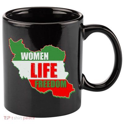 Women Life Freedom Women Of Iran #Mahsa Amini 11oz C Handle Ceramic Mug