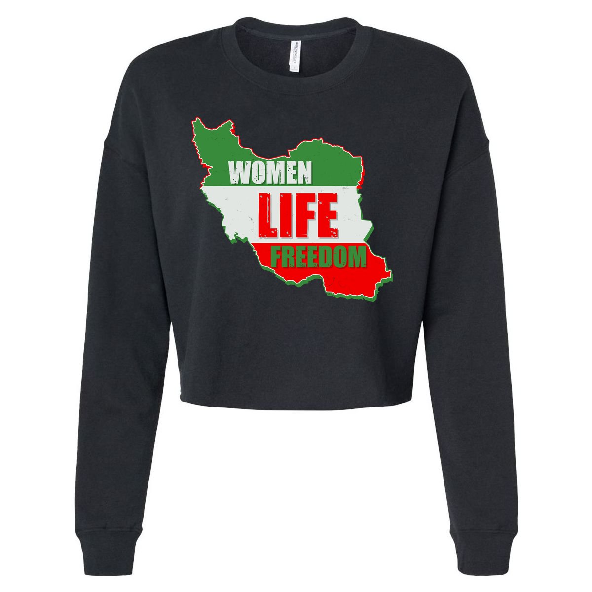 Women Life Freedom Women Of Iran #Mahsa Amini Cropped Pullover Crew