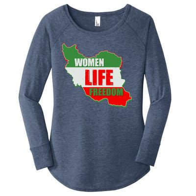 Women Life Freedom Women Of Iran #Mahsa Amini Women's Perfect Tri Tunic Long Sleeve Shirt