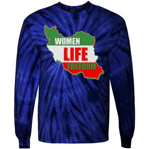 Women Life Freedom Women Of Iran #Mahsa Amini Tie-Dye Long Sleeve Shirt