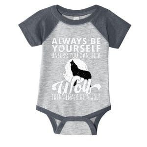 Wolf Lover Funny Wolf Wolves Wolf Art Howling Wolf Infant Baby Jersey Bodysuit